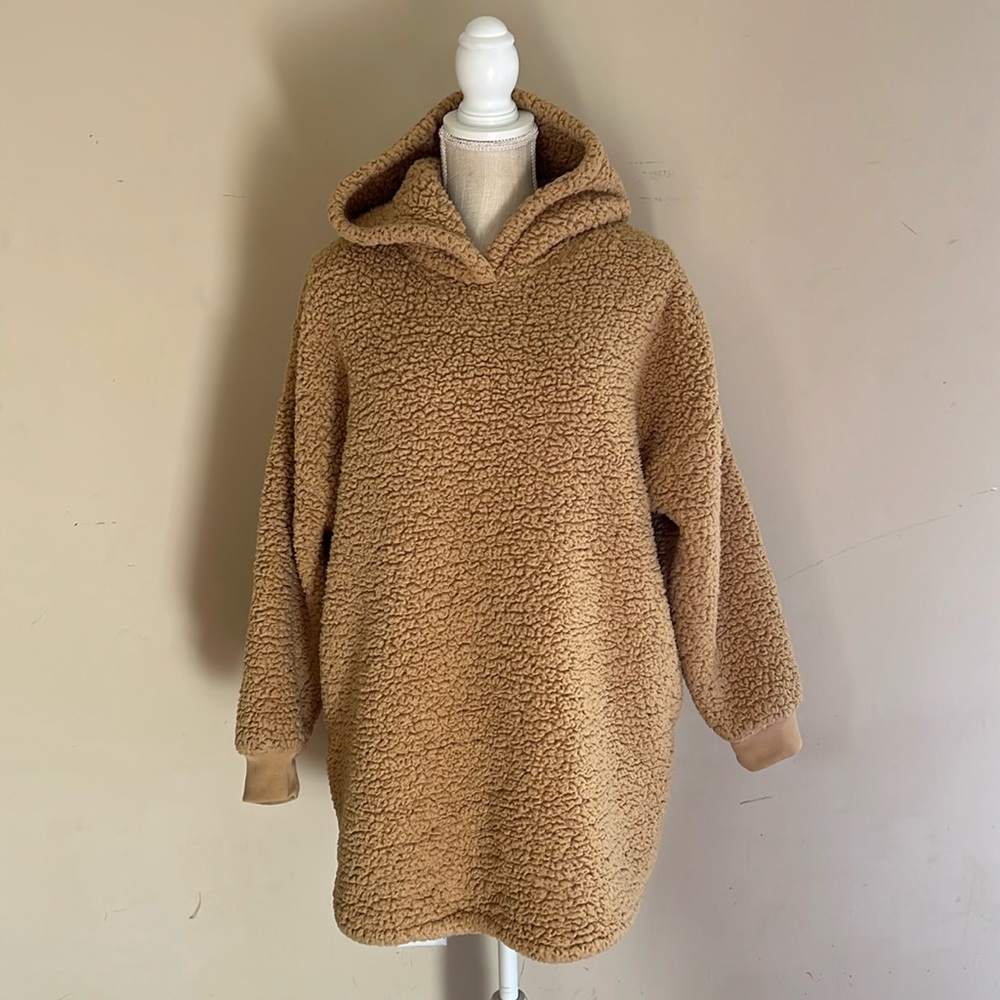 GAP Teen-Sleep Cozy Teddy Sherpa Hoodie Tunic Size: 14-16